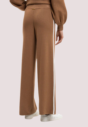 Pantaloni palazzo in maglia cammello 252LI3NAA /12725 TWINSET 