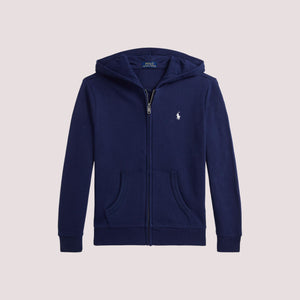 Felpa con cappuccio e zip intera in french terry 322964134 /002 POLO RALPH LAUREN 