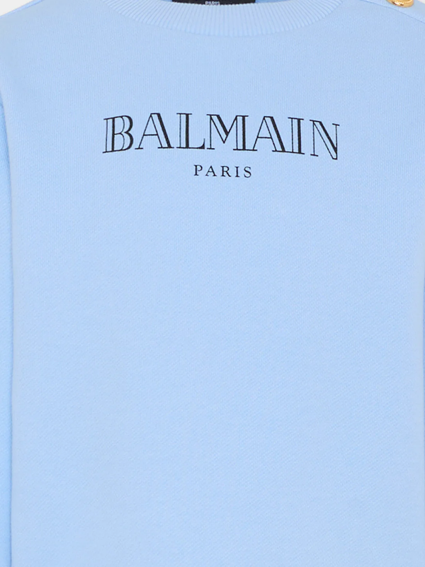 Felpa Balmain con bottoni oro sulla spalla BY4P20 Z3183 /652NE BALMAIN 