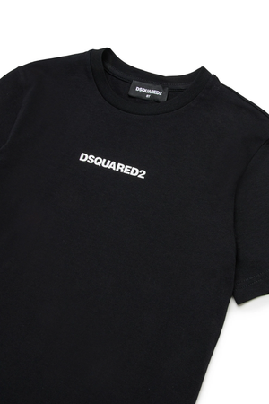 T-shirt con logo effetto gommato DQ2823 D004G /DQ900 DSQUARED2 JUNIOR 