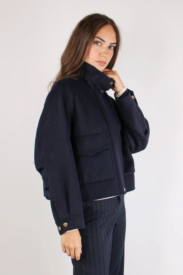 Giubbotto corto 107395 /BLU ANNARITA N 