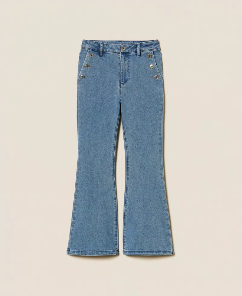 Jeans flare con bottoni 261GJ2062 /3451 TWINSET 