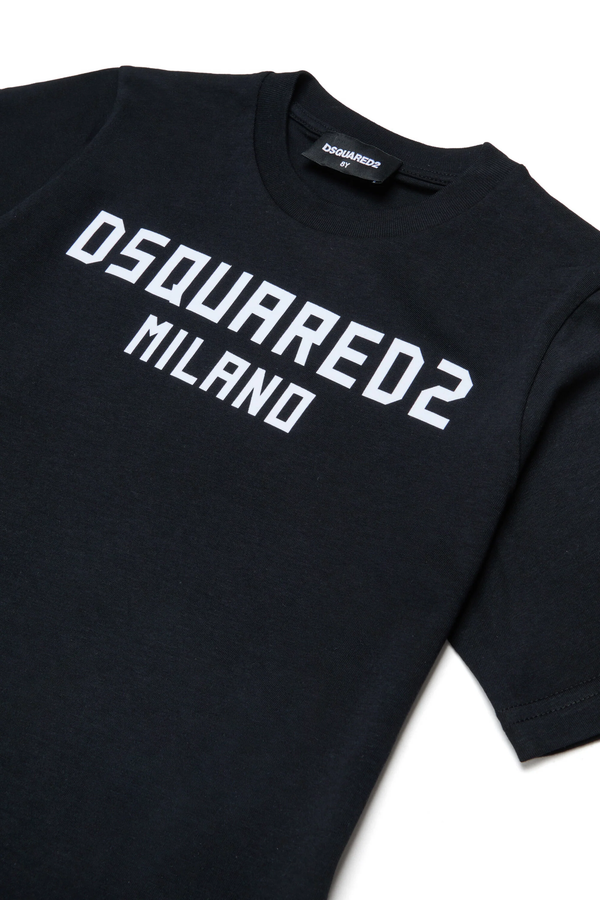 T-shirt con logo stampato sul petto DQ3164 D0015 /DQ900 DSQUARED2 JUNIOR 