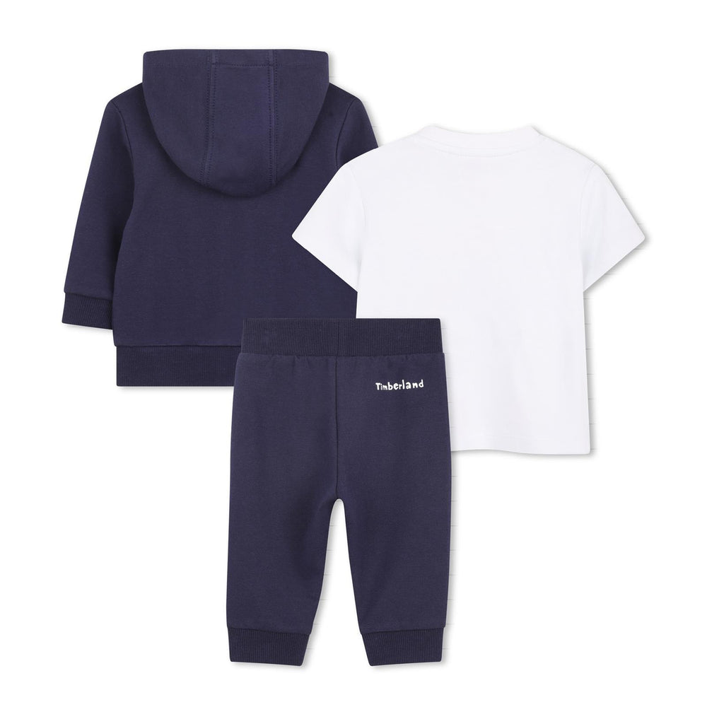 Completo cardigan con cappuccio + maglietta + pantaloni. T60884 /85T TIMBERLAND 