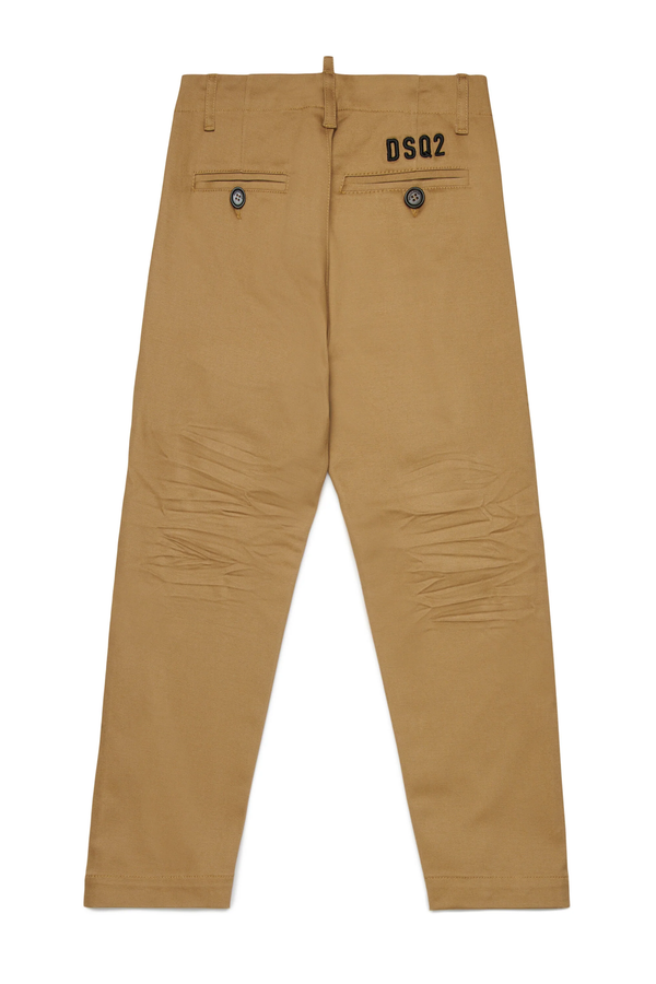 Pantaloni chino in gabardina DQ3024 D00XC /DQ721 DSQUARED2 JUNIOR 