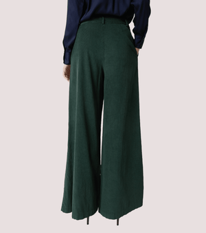 Pantaloni a palazzo in velluto di cotone 521SD25037 /S2509 ALESSIA SANTI 