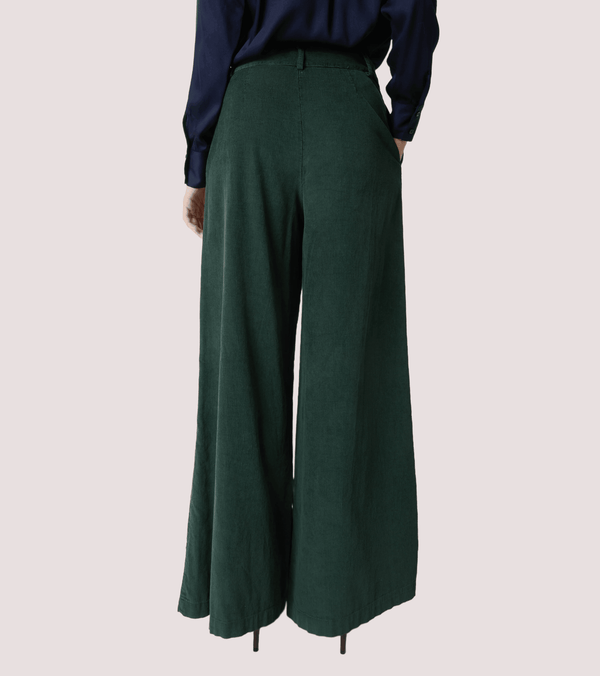 Pantaloni a palazzo in velluto di cotone 521SD25037 /S2509 ALESSIA SANTI 