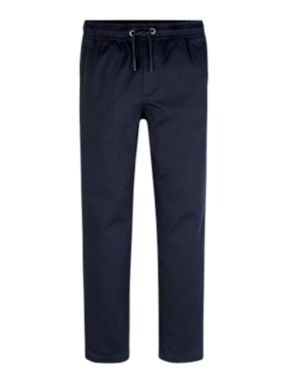 Pantalone bambino blu scuro in felpa con coulisse