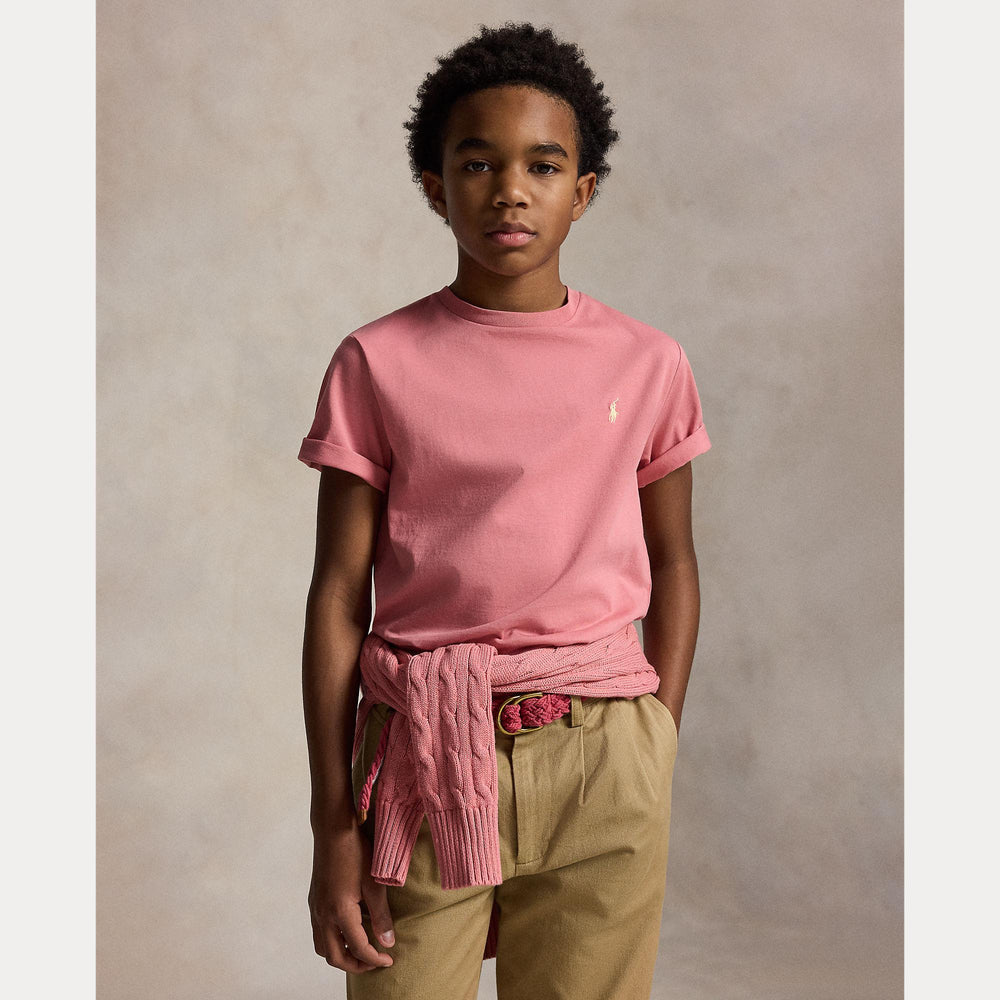 T-shirt in jersey di cotone con scollo a girocollo 323832904 /510 POLO RALPH LAUREN 