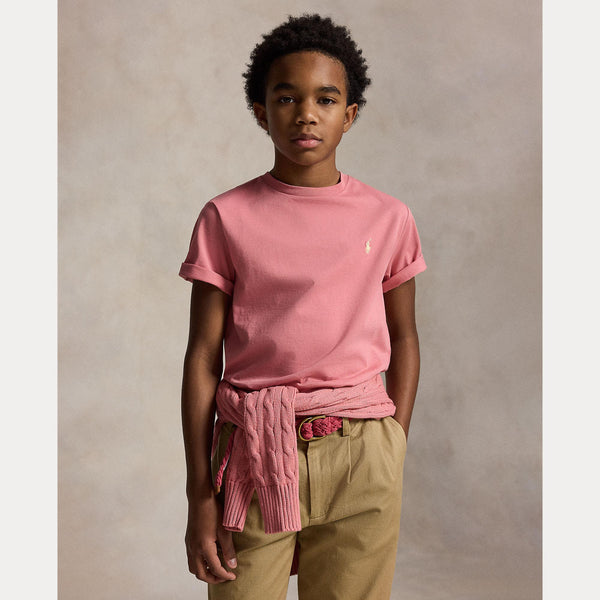 T-shirt in jersey di cotone con scollo a girocollo 323832904 /510 POLO RALPH LAUREN 