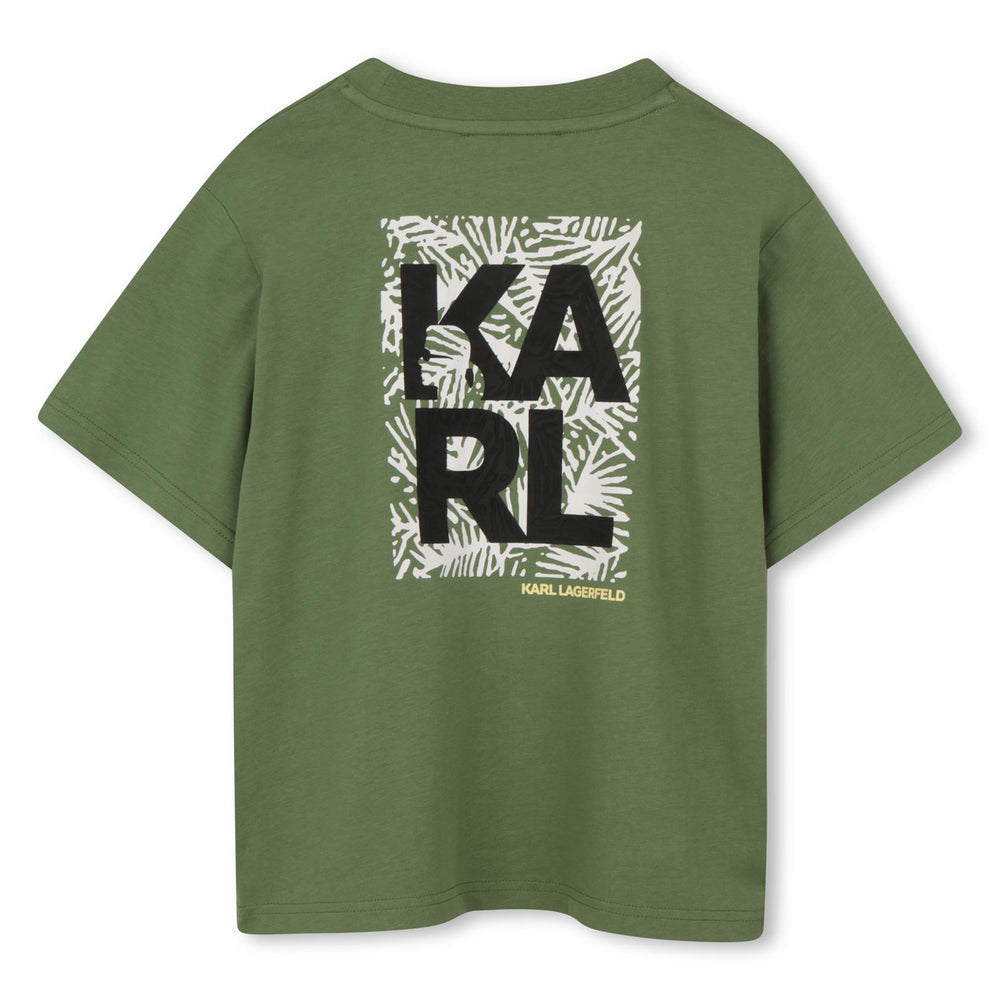 T--shirt con stampa Z31101 /68J KARL LAGERFELD 