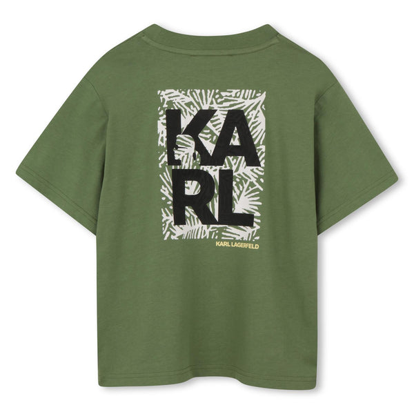 T--shirt con stampa Z31101 /68J KARL LAGERFELD 