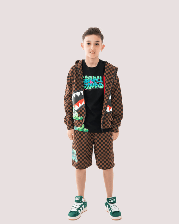 Catch bear check shorts SPY1394E /CHECK SPRAYGROUND 