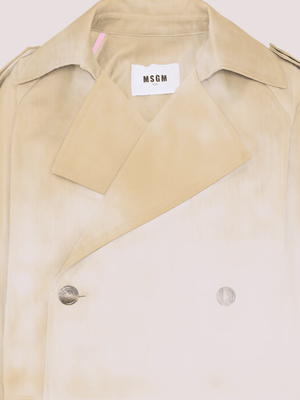 Trench corto doppiopetto S6MSJGJK132 /015 MSGM KIDS 