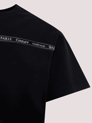 T-shirt nera per bambini con logo BX8P71 Z3186 /930NE BALMAIN 