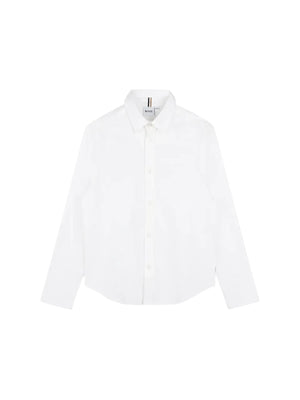 Camicia bianca da bambino in puro cotone