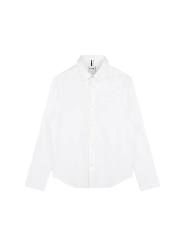 Camicia bianca da bambino in puro cotone