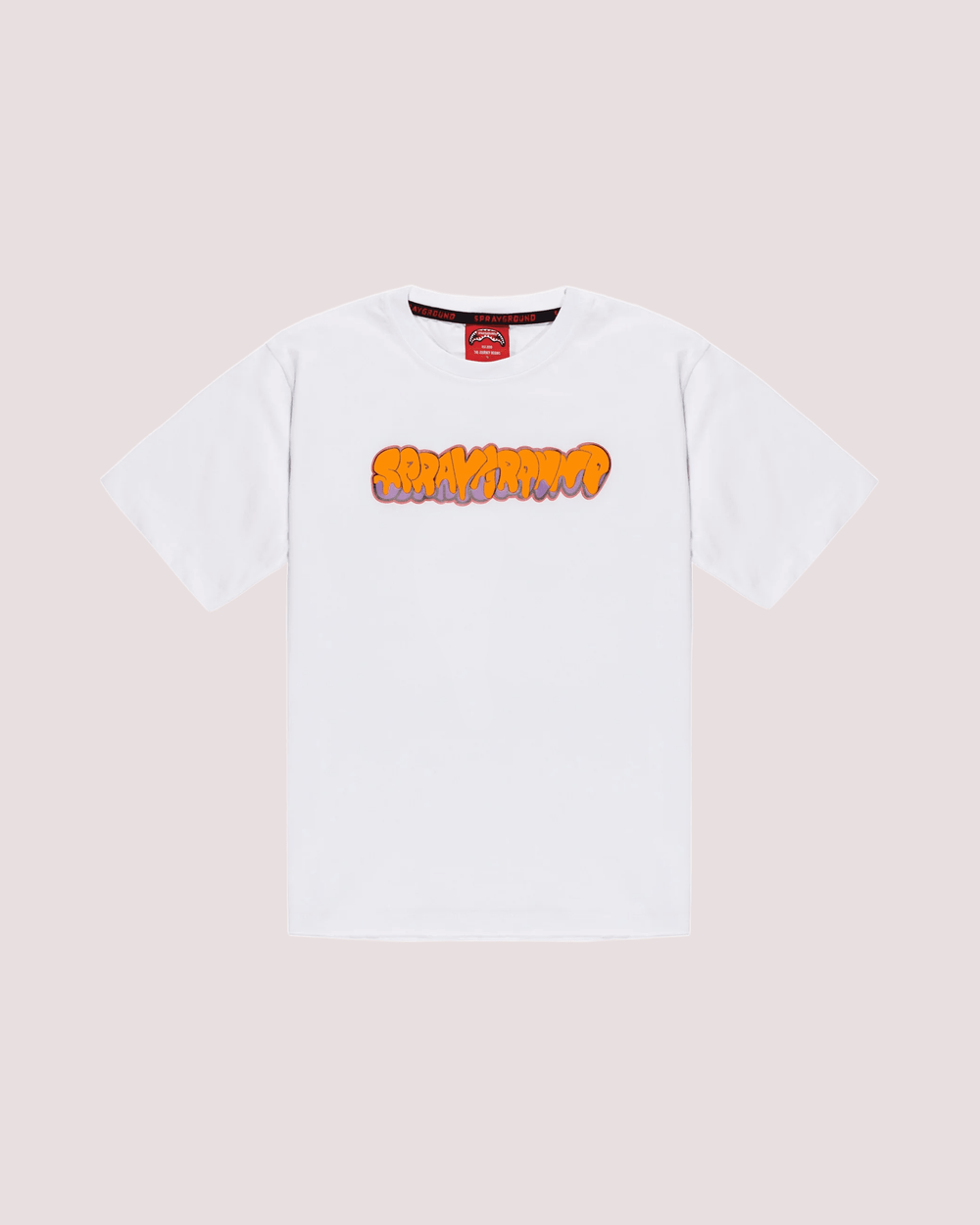 Makes the world go round white over t-shirt SPY1436 /WHITE SPRAYGROUND 