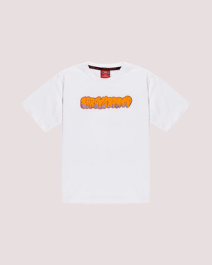 Makes the world go round white over t-shirt SPY1436 /WHITE SPRAYGROUND 