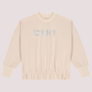 Felpa a girocollo con logo in cotone Dkny D62393 /217 DKNY 