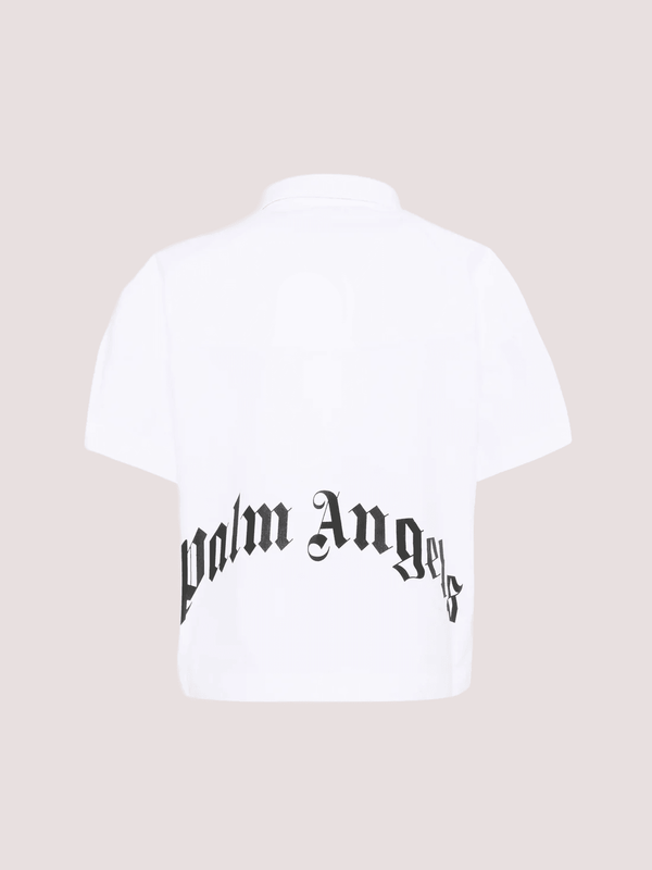 Camicia a maniche corte con logo PBGG003S26FAB001 /2 PALM ANGELS 