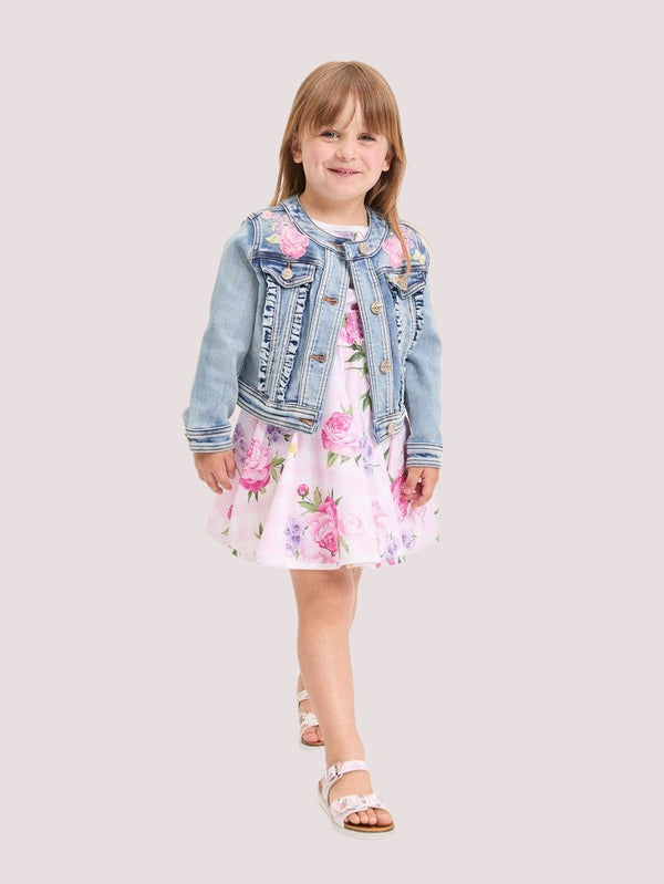 Giacca denim Floreale 19G102 7015 / MONNALISA 