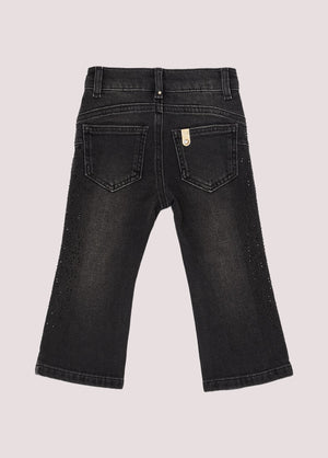 Jeans in cotone con strass KF5035 D5035 /88008 LIU JO 