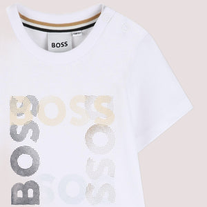 T-shirt con loghi stampati J52882 /10P BOSS 