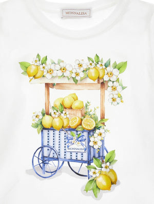 T-Shirt Carretto Limoni 11G624 7201 /99 MONNALISA 