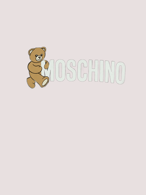 Felpa nera per bambini con Teddy Bear HPF08V LCA83 /60100 MOSCHINO 