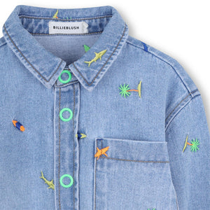 Giacca in denim con stampa U22185 /Z18 BILLIEBLUSH 