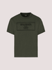T-shirt verde per bambini con logo ricamato