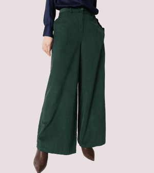 Pantaloni a palazzo in velluto di cotone 521SD25037 /S2509 ALESSIA SANTI 