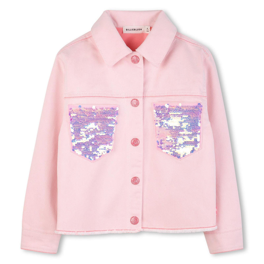 Giacca con tasche in paillettes U22156 /S51 BILLIEBLUSH 