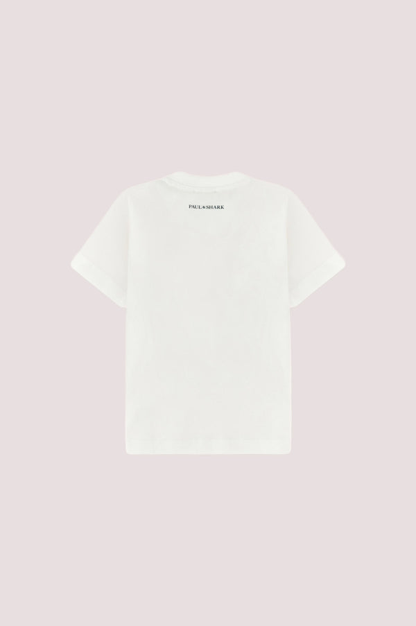 T-shirt con logo ricamato WUM004 LAA54 /10101 PAUL & SHARK 