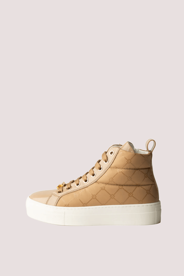 Sneakers alte in vernice honey F4A9 E0359 1851 /C007 ELISABETTA FRANCHI La Mia Bambina 