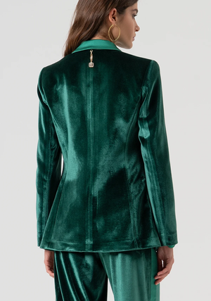 Blazer regular monopetto in velluto FQ25WJ2002W59601 /T70 FRACOMINA 