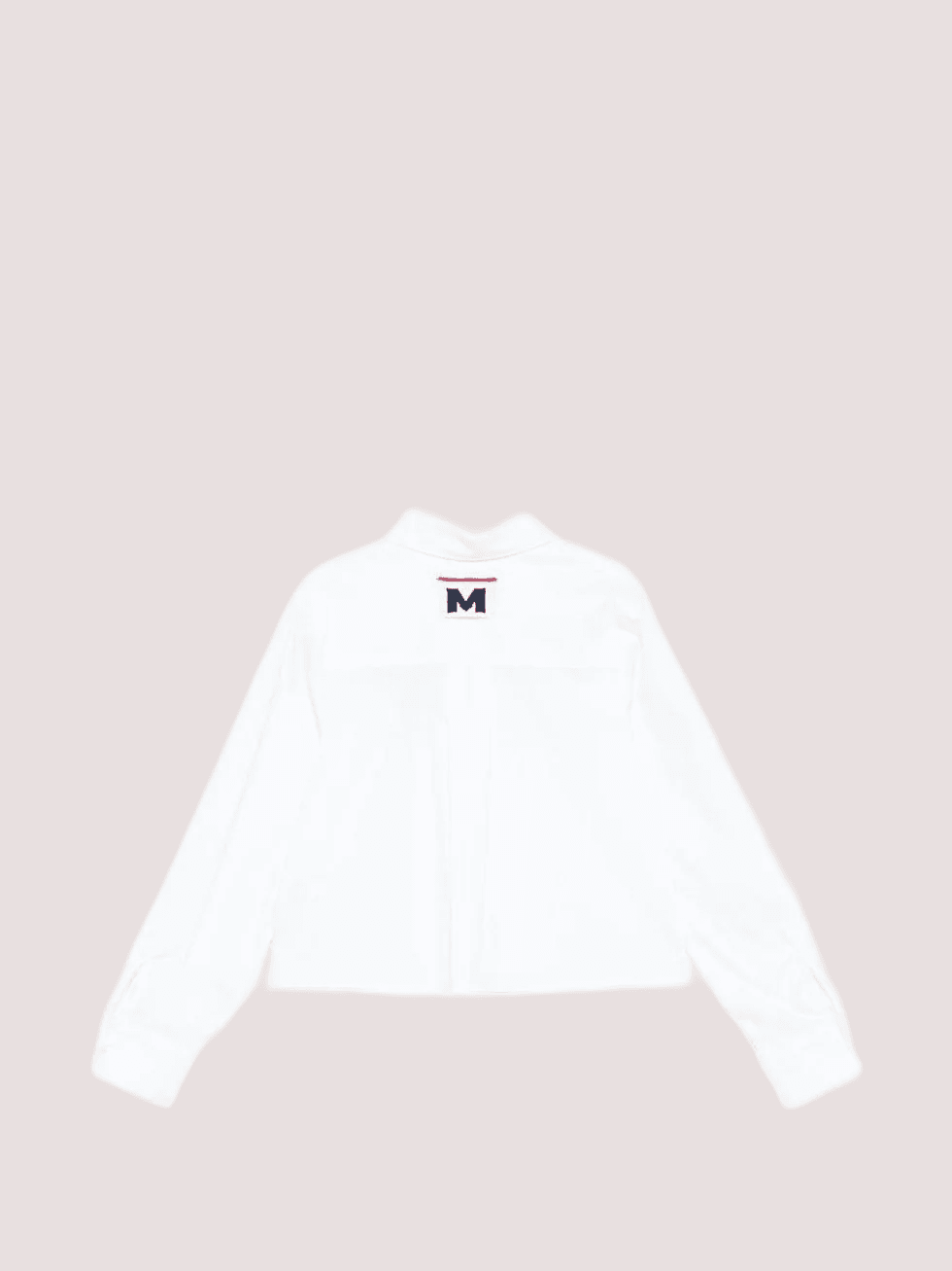 Camicia cropped con logo varsity stampato S6MSJGSI026 /001 MSGM KIDS 