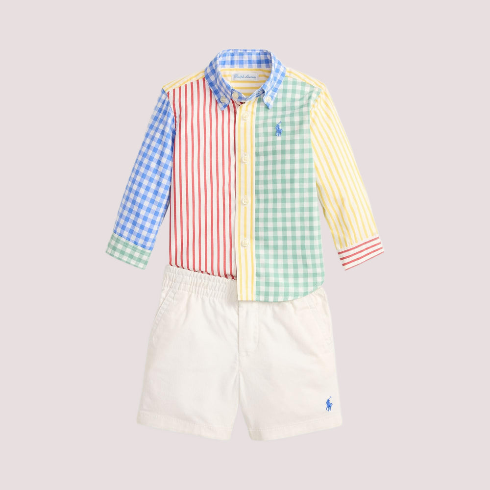 Camicia popeline fun e pantaloncini flex abrasion 320B14059 /001 POLO RALPH LAUREN 