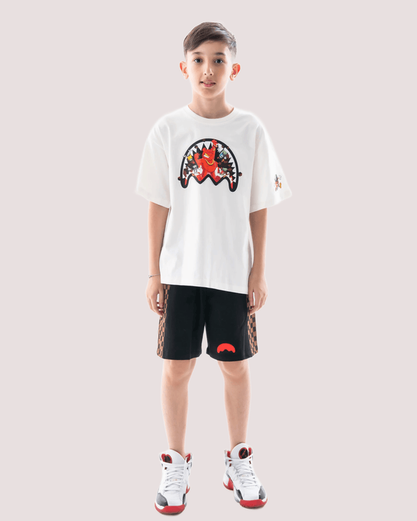 Get out bear over t-shirt SPY1423 /IVORY SPRAYGROUND 