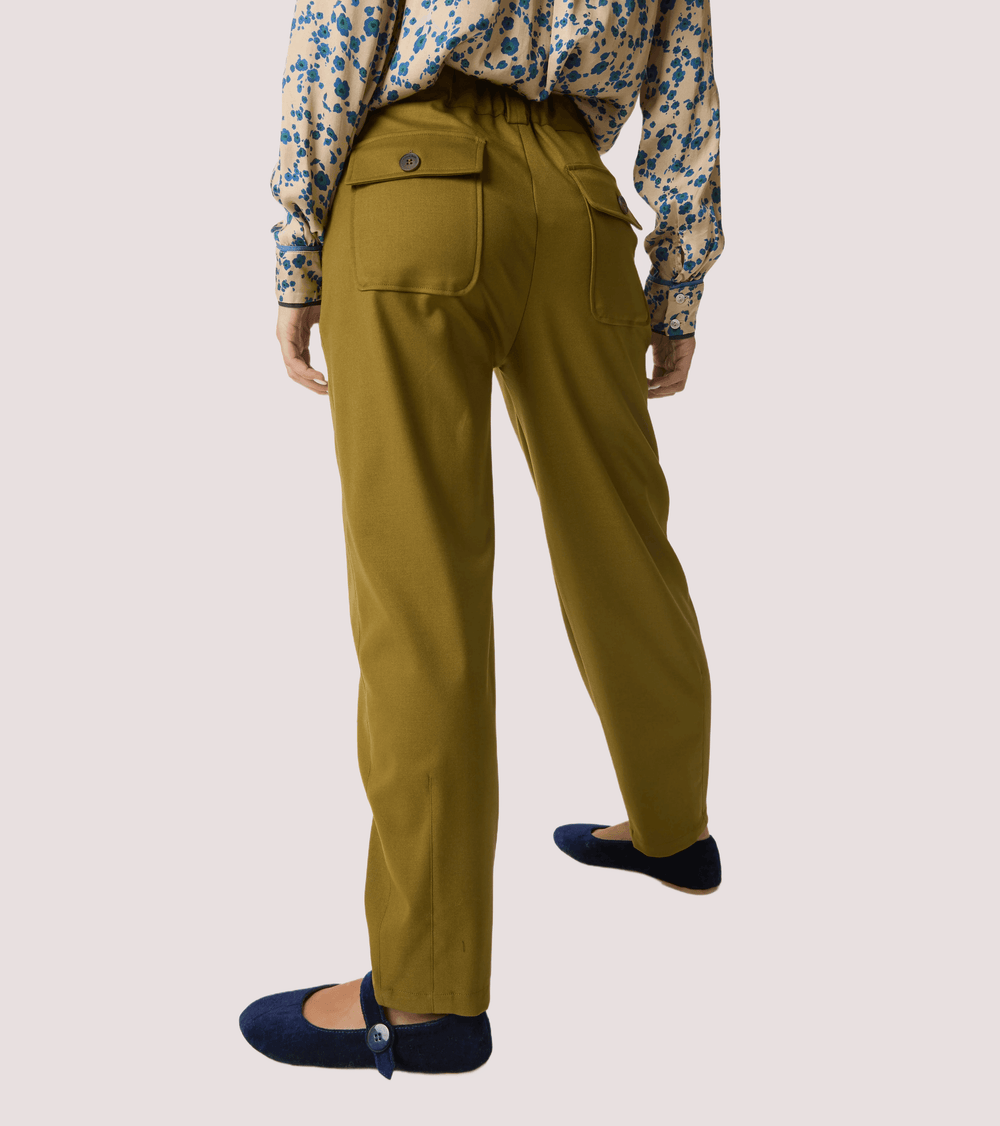 Pantaloni cropped stretch con tasche 521SD25034 /S2502 ALESSIA SANTI 