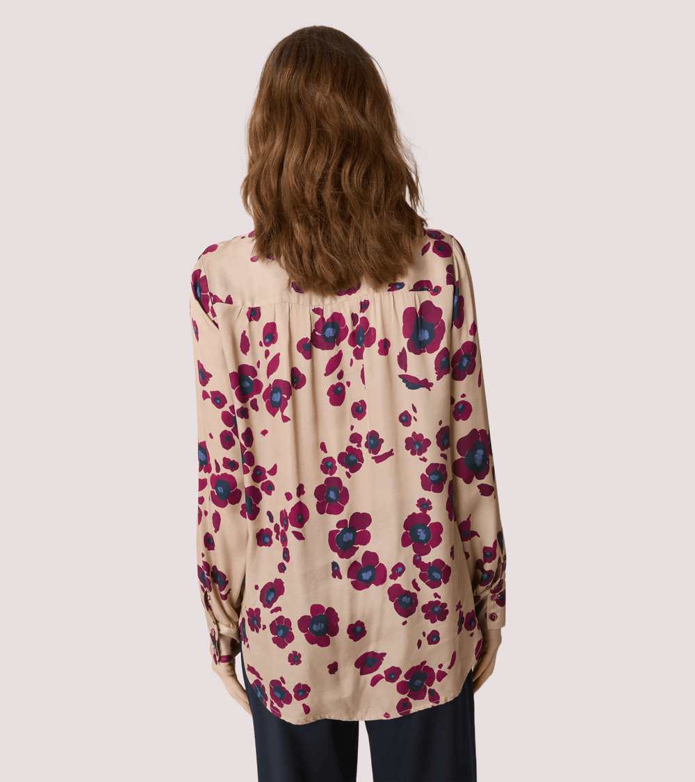 Camicia in raso stampato 521SD45046 /529016-04 ALESSIA SANTI 