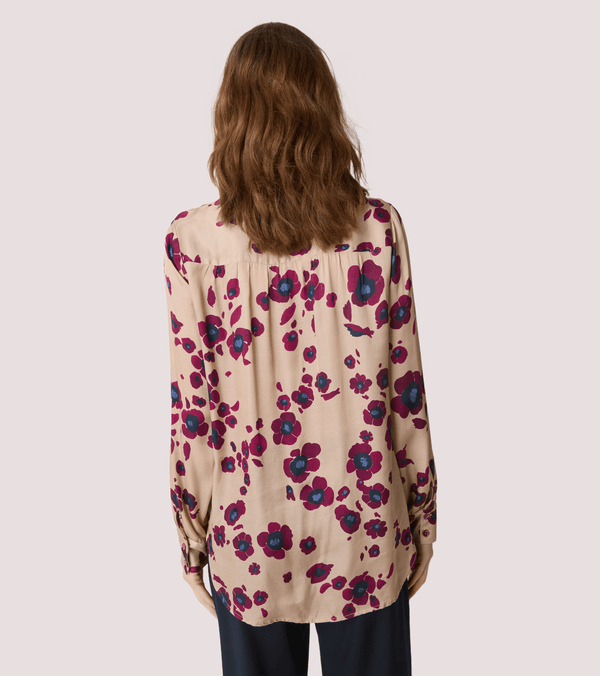 Camicia in raso stampato 521SD45046 /529016-04 ALESSIA SANTI 