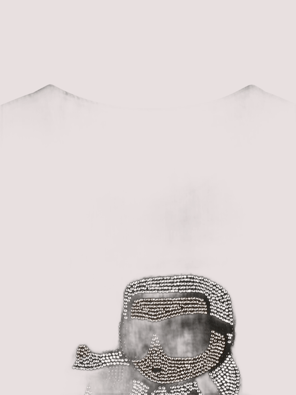 T-shirt a maniche lunghe nera con motivo Ikon Karl & Choupette Z30940 /09B KARL LAGERFELD 