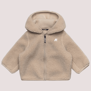 Ecopelliccia Janne beige per neonato con logo K41478W /BB1 KWAY 