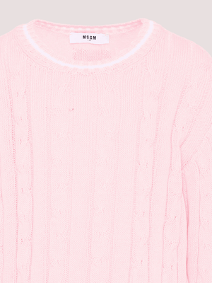 Maglione a trecce S6MSJUJP286 /MS076 MSGM KIDS 