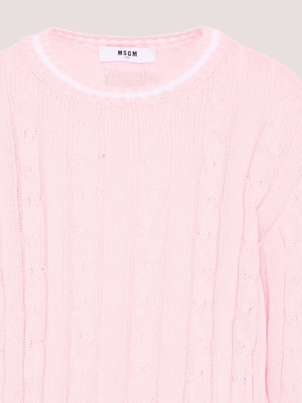 Maglione a trecce S6MSJUJP286 /MS076 MSGM KIDS 