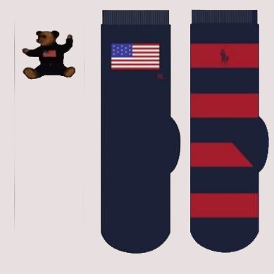 Confezione da 3 paia di calzini Polo Bear Crew 446P03263 /1 RALPH LAUREN 