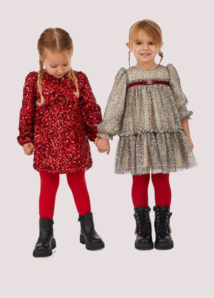 Abito in tulle animalier KF5102 J6597 /9155 LIU JO 