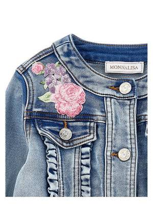 Giacca denim Floreale 19G102 7015 / MONNALISA 